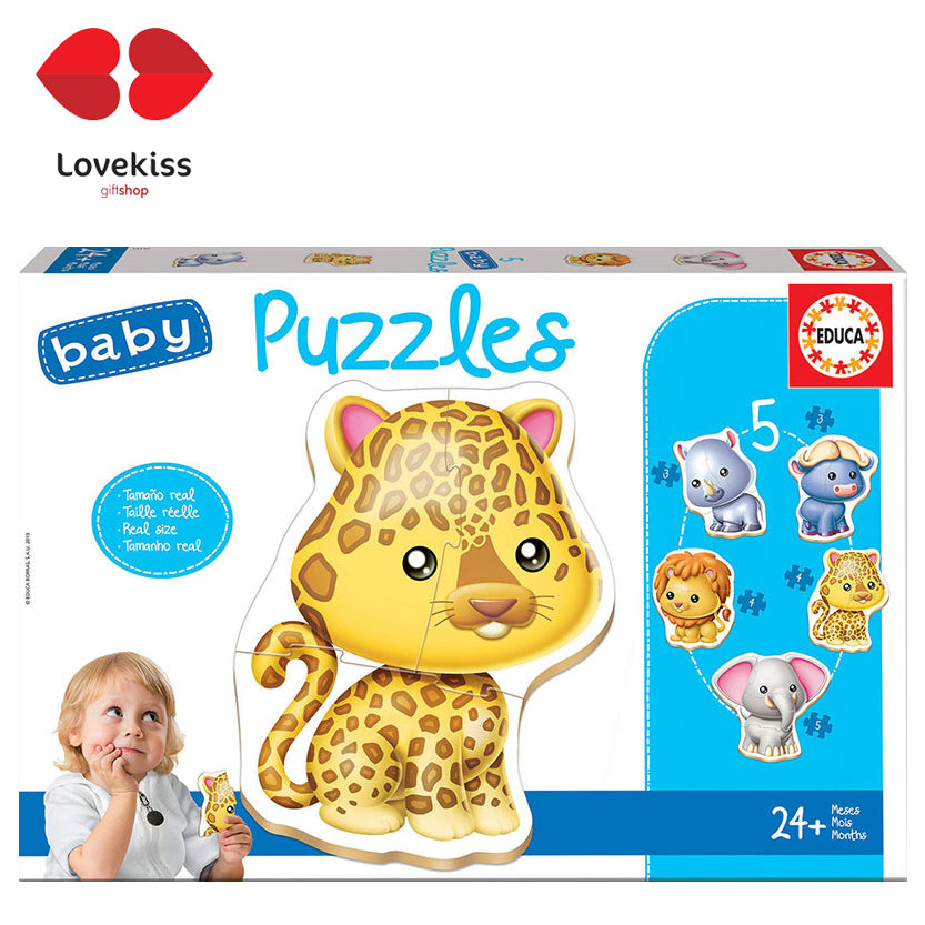 EDUCA Baby Puzzles animales salvajes (14197) - Lovekiss Ecuador