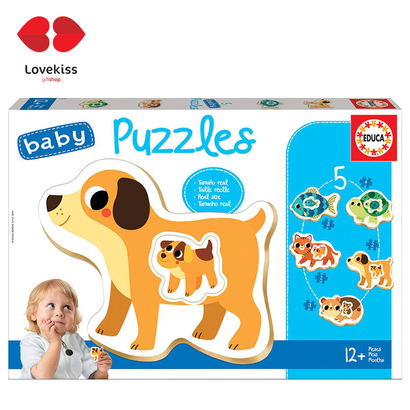 EDUCA Puzzles Animales domésticos (17573) - Lovekiss Ecuador