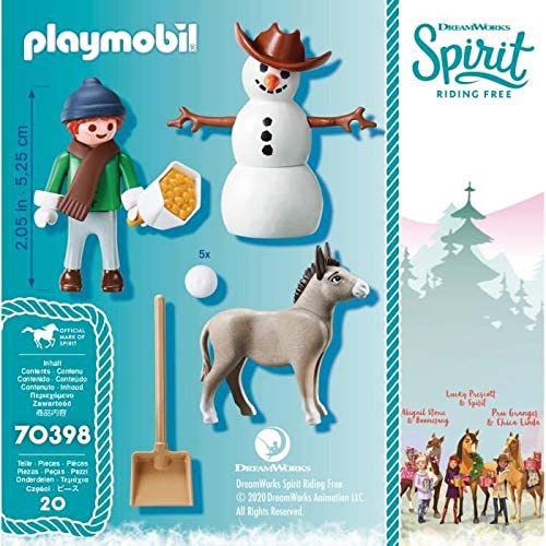 PLAYMOBIL SPIRIT MUNECO DE NIEVE CON TRASQUI  70398 - - Lovekiss Ecuador
