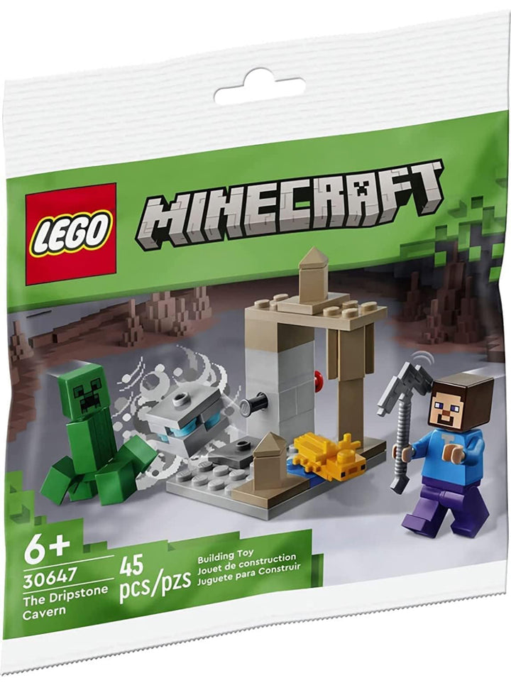 LEGO Minecraft 30647 Dripstone Cavern - Bolsa de plástico Steve Creeper