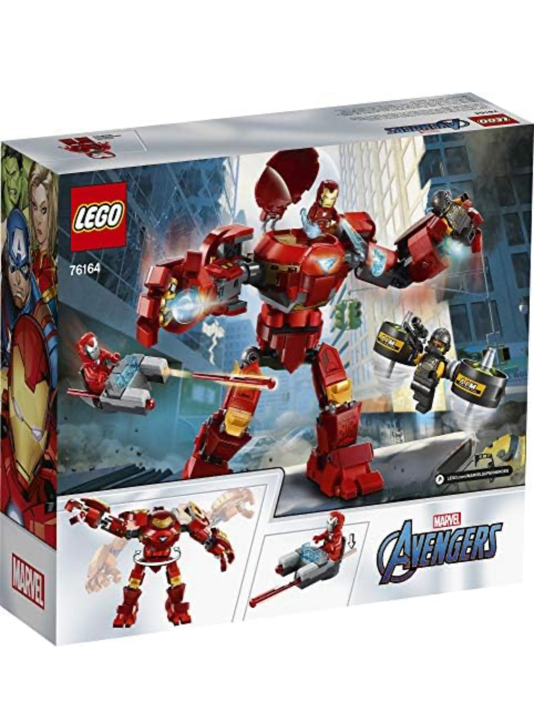 LEGO Marvel Avengers Iron Man Hulkbuster Versus A.I.M. Agent 76164