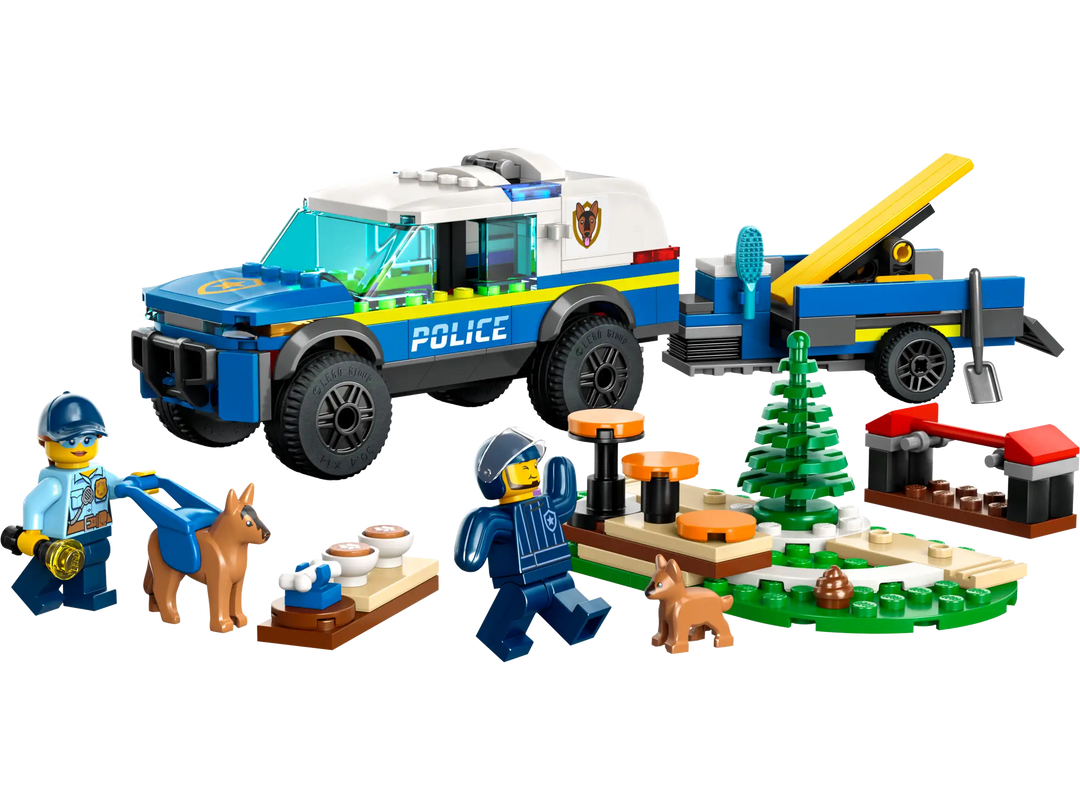 LEGO City Mobile 60369 - Coche de juguete para perros policía con remolque - Lovekiss Ecuador