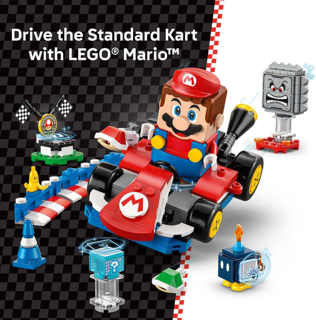 LEGO 72043 Super Mario: Mario Kart - Juguete interactivo de Mario y kart