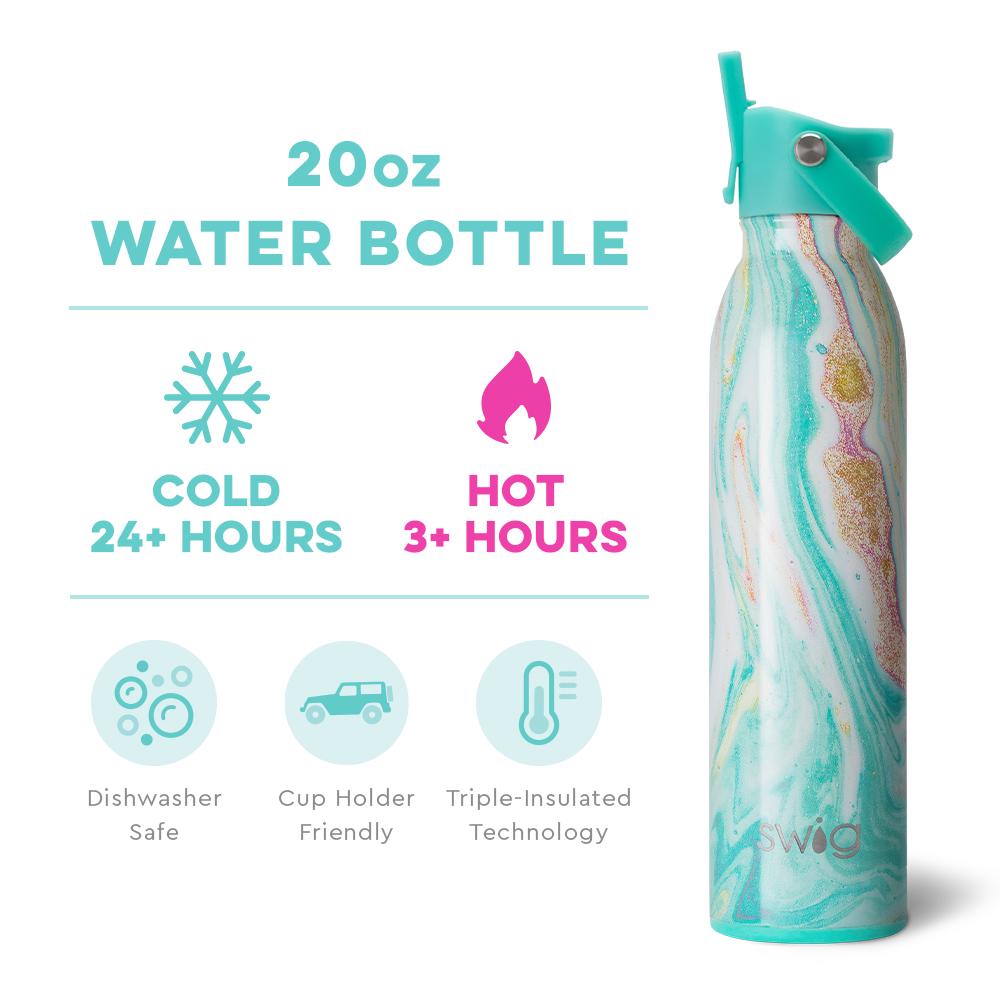 Wanderlust Flip + Sip Water Bottle (20oz) - Lovekiss Ecuador