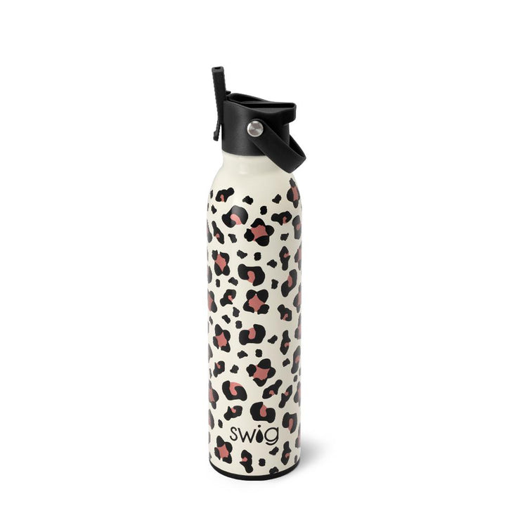Luxy Leopard Flip + Sip Water Bottle (20oz)