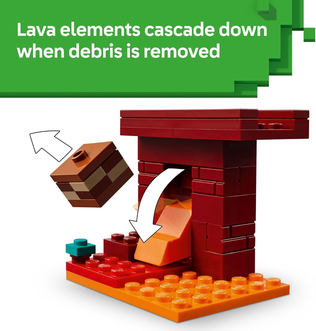 LEGO 21266 Minecraft The Nether Lava Battle