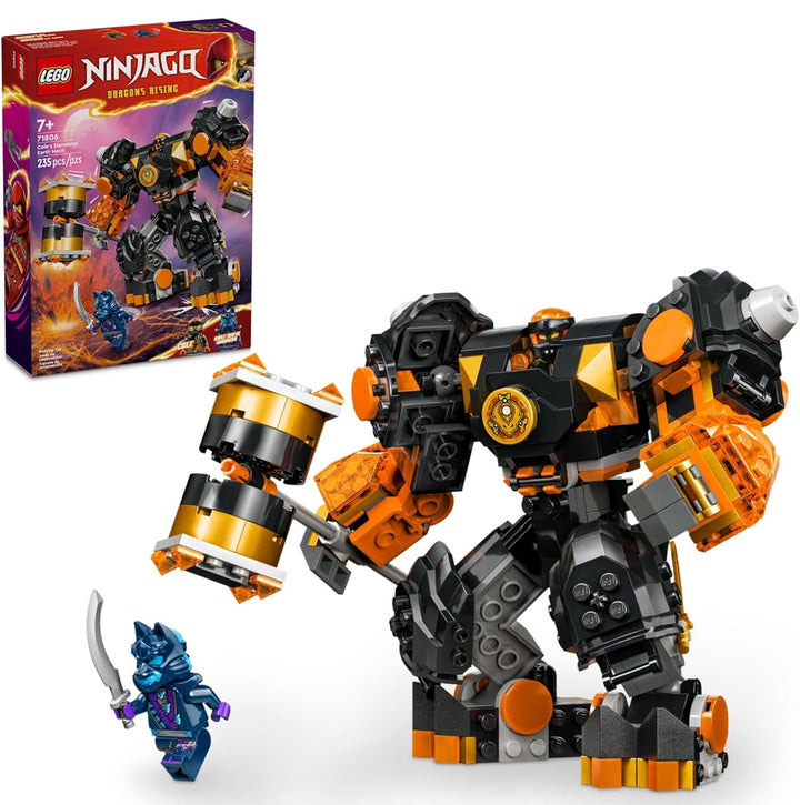 LEGO 71806 NINJAGO Cole's Elemental Earth Mech Mini Ninja