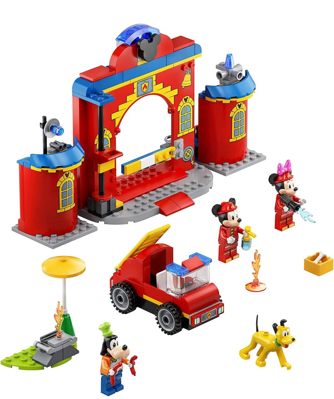 LEGO Disney- Kit de construcción de Mickey & Friends Fire Truck & Station 10776