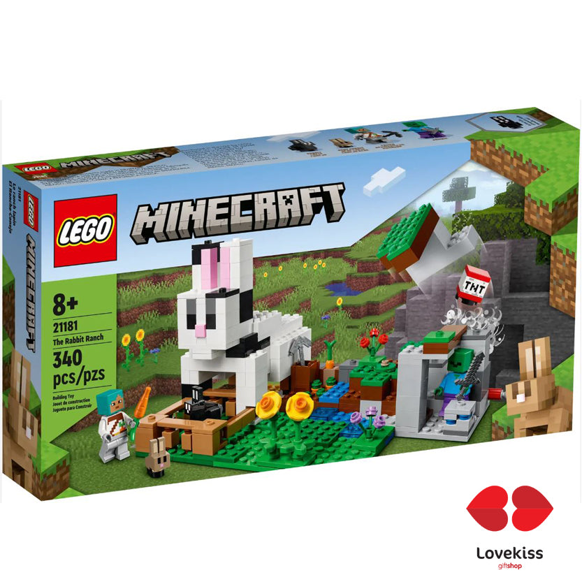 LEGO® 21181 Minecraft El Rancho-Conejo, Regalo de Semana Santa