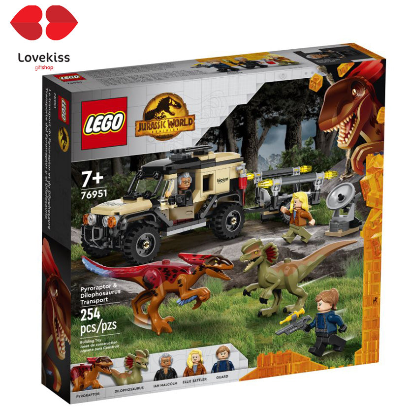 LEGO® 76951 Jurassic World Pyroraptor & Dilophosaurus Transport