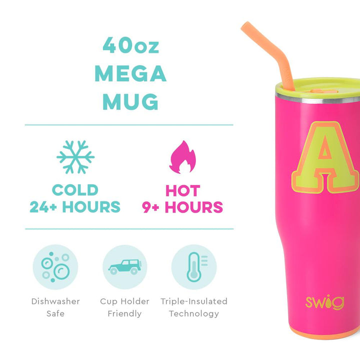 Tutti Frutti Initial A Mega Mug (40oz) - Lovekiss Ecuador