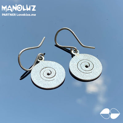 Aretes De Plata En Forma Circular