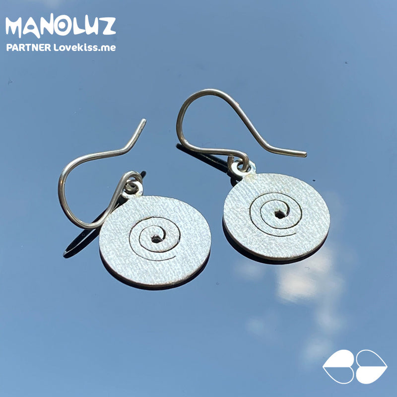Aretes De Plata En Forma Circular