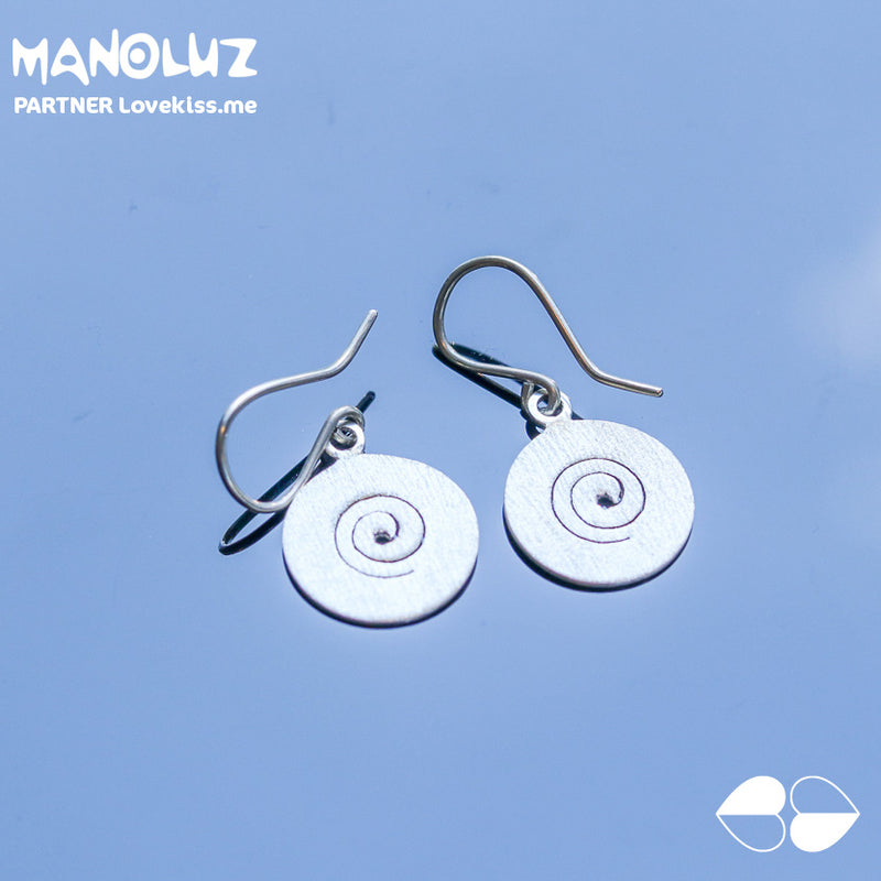 Aretes De Plata En Forma Circular