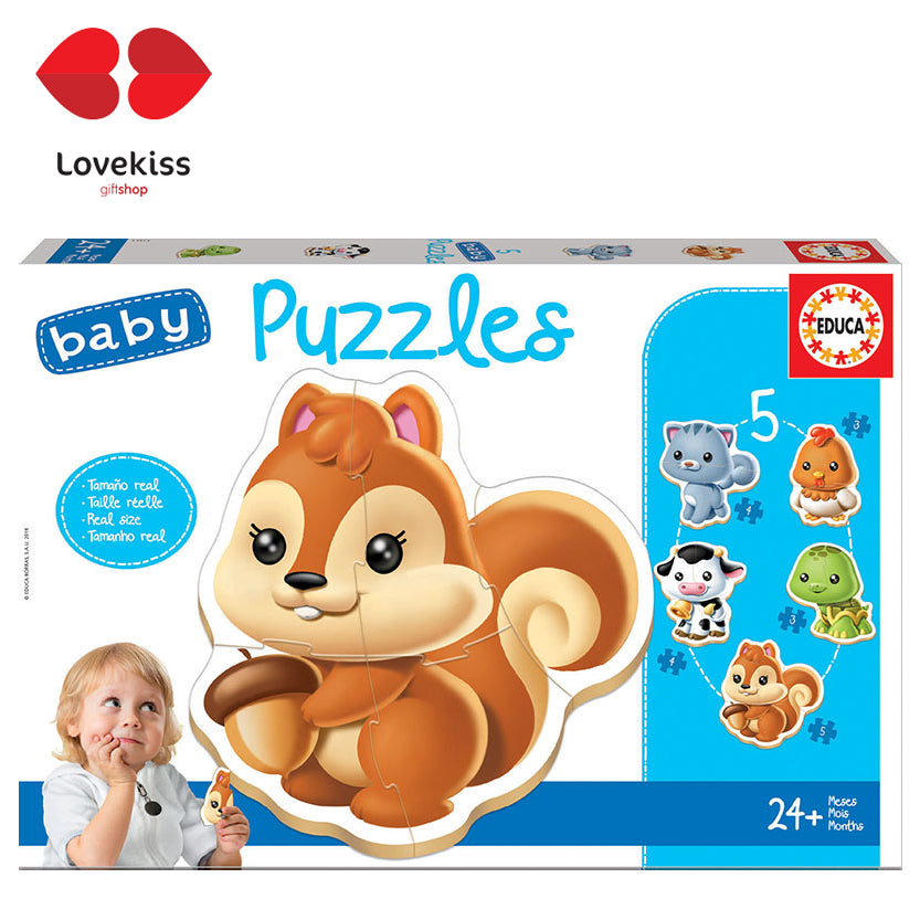 EDUCA Baby Puzzles animales (13473)