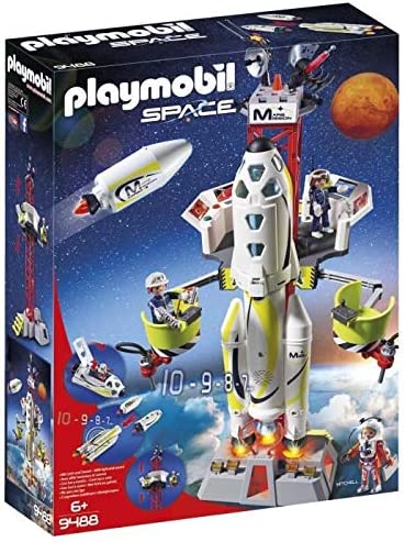 Playmobil Cohete con plataforma 9488 -