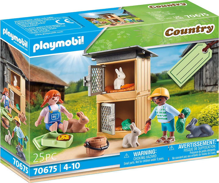 Playmobil Set de regalo alimentar conejos 70675 -