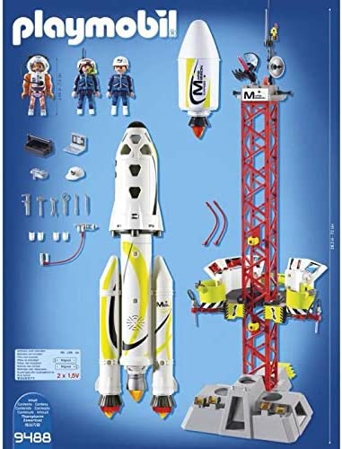 Playmobil Cohete con plataforma 9488 -