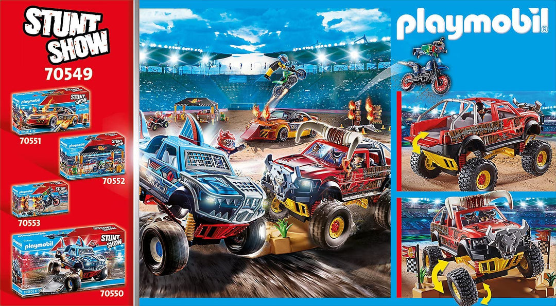 Playmobil Stuntshow Monster Truck Horned 70549 -