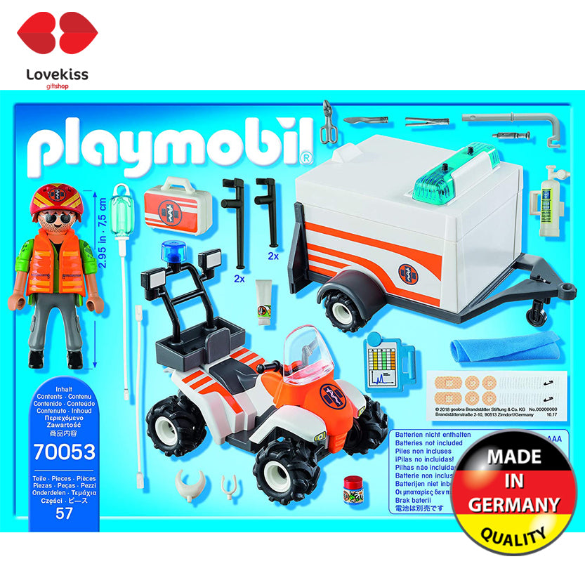 Playmobil Quad de rescate con trailer 70053