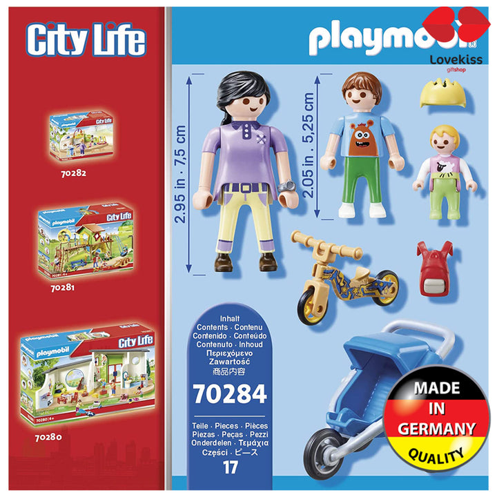 Playmobil Mamá con niños 70284