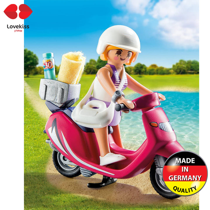 Playmobil Chica con scooter 9084