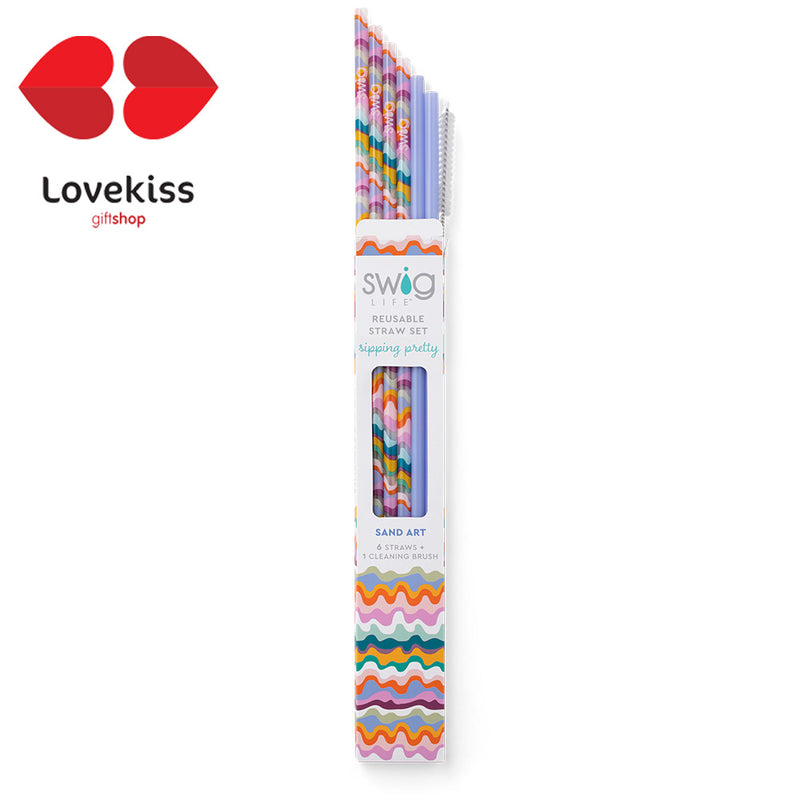 Sorbetes reusables con limpiador estilo SAN ART de SWIG