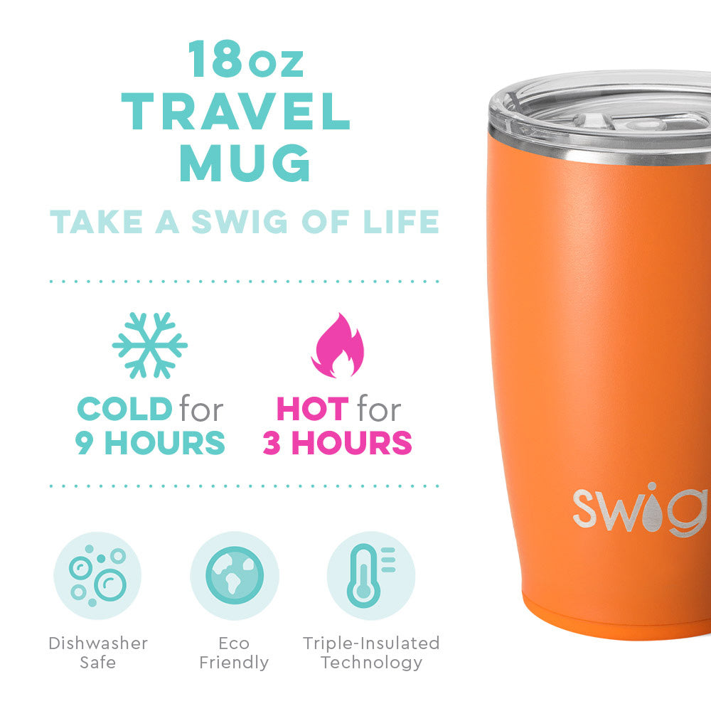 Orange Travel Mug (18oz) - Lovekiss Ecuador